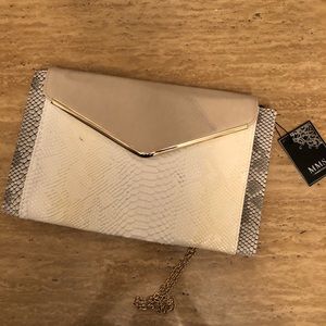 Faux leather crossbody/clutch